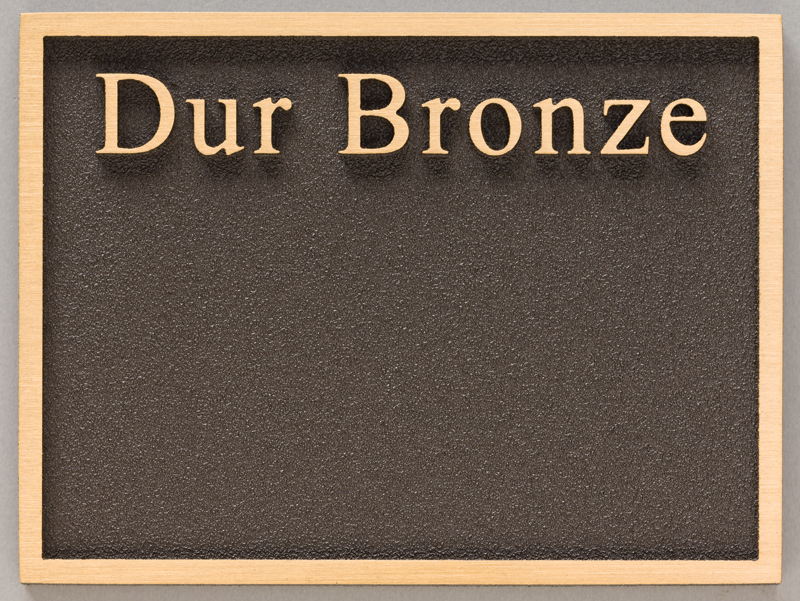 Cast Plaque Finishes