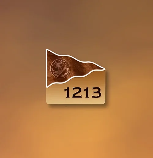 Decor finish ADA room sign with tactile characters and Braille, offering customized interior signage solutions in Houston.