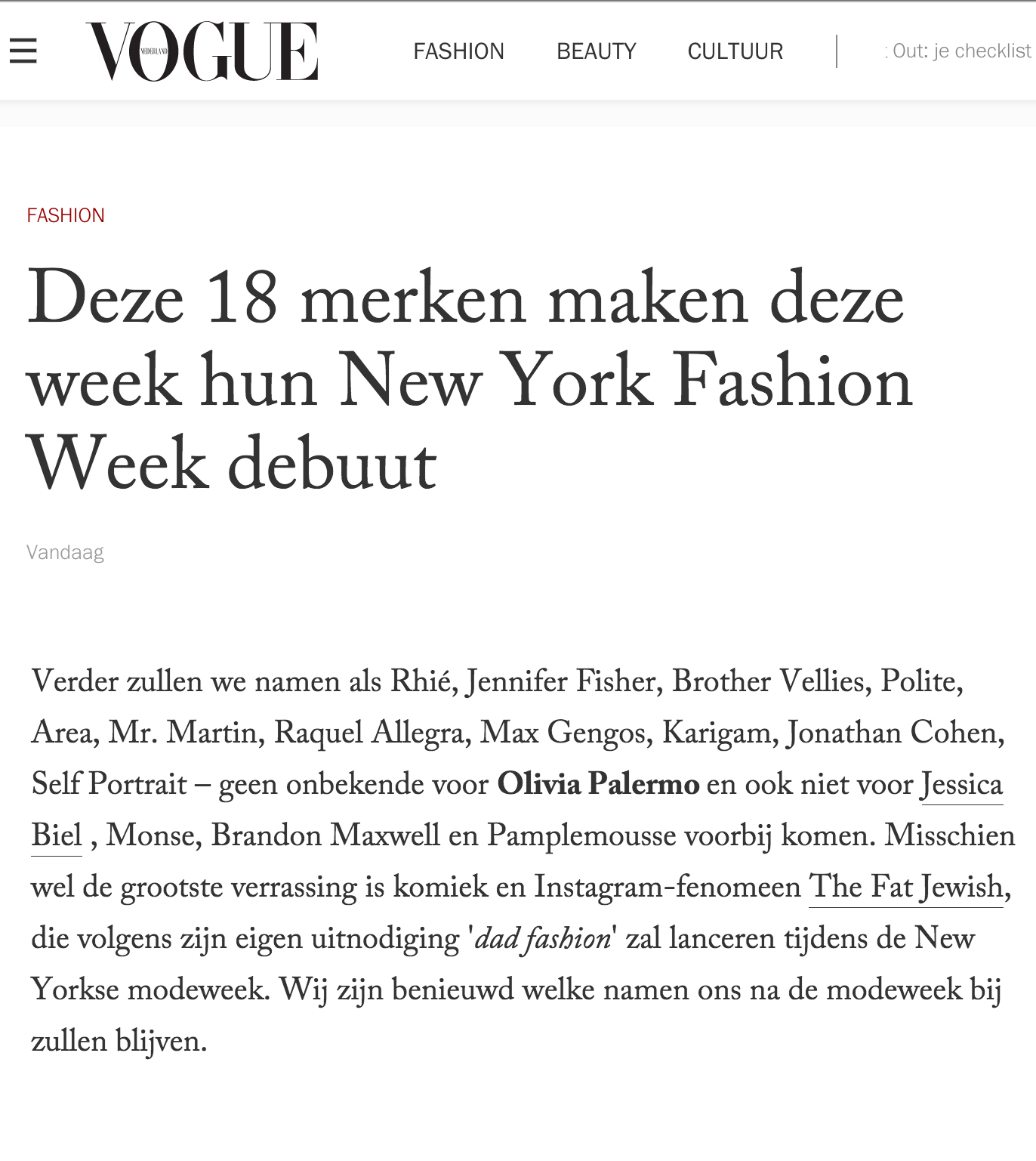 VOGUE NETHERLAND