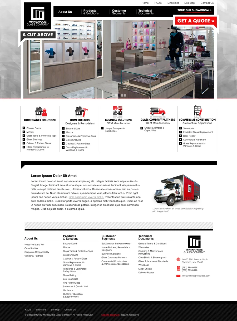  Created design and built front-end HTML/CSS 