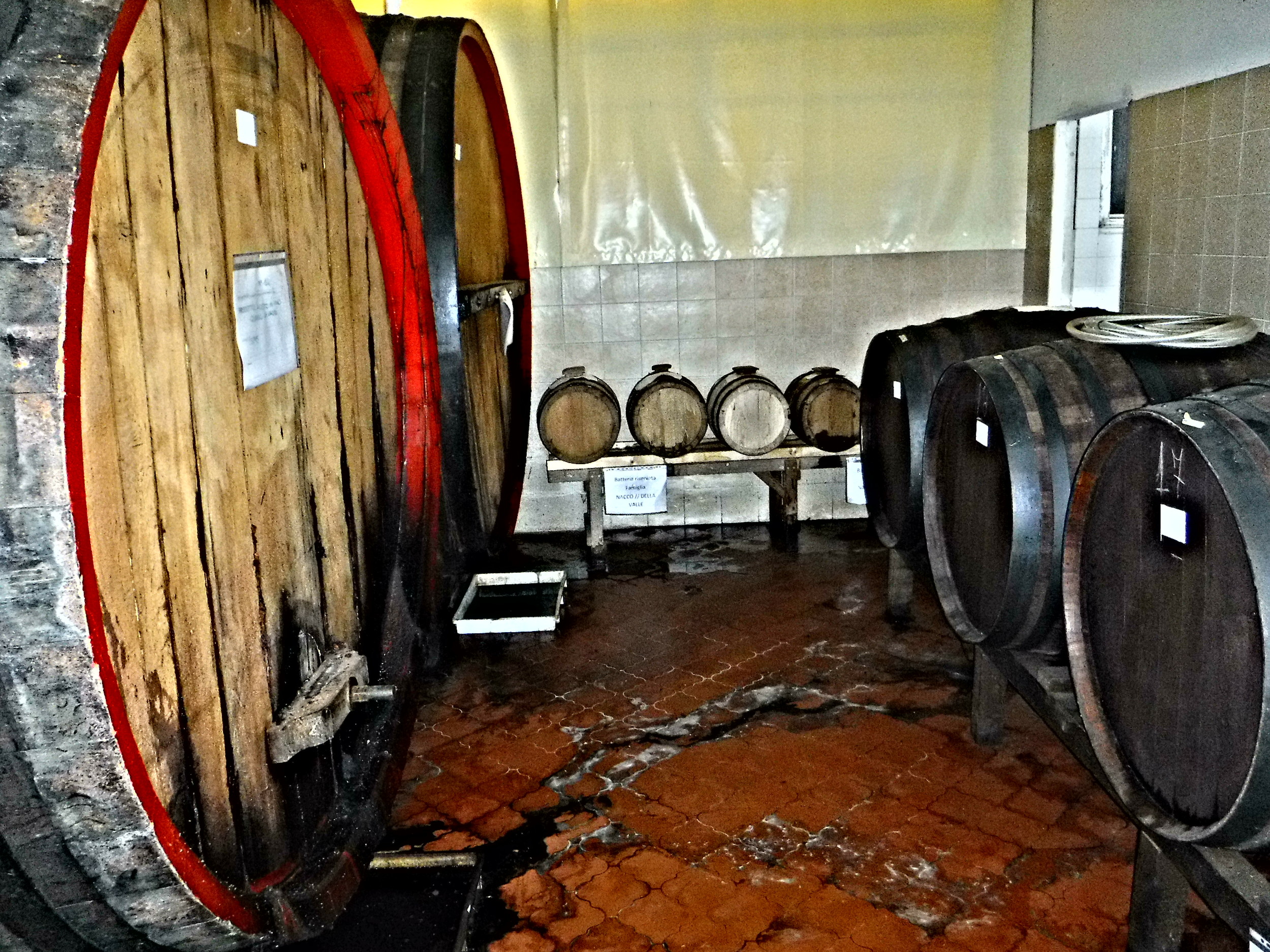 3. Aging barrels in the production facility.JPG