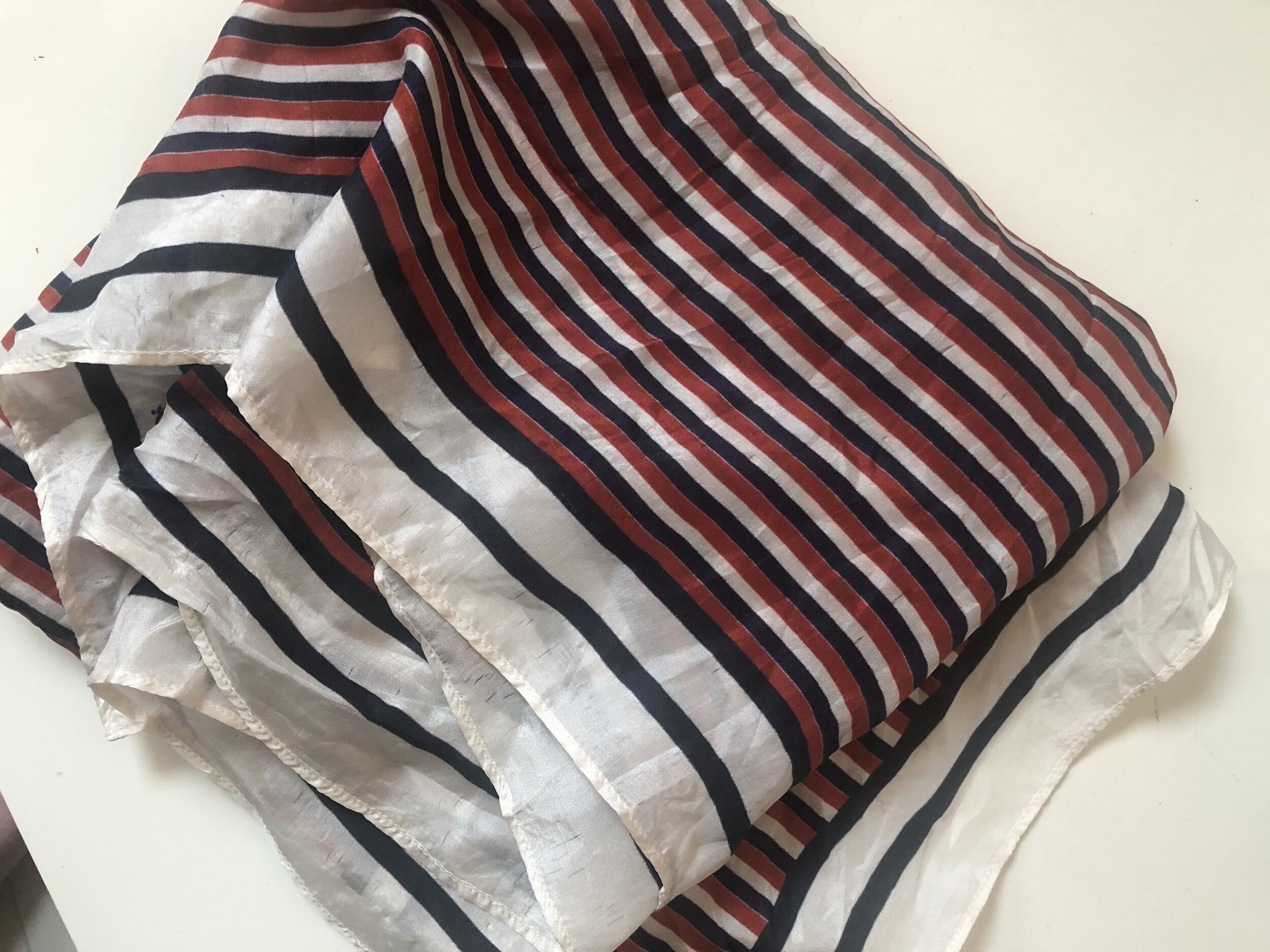 up-cycled silk scarf
