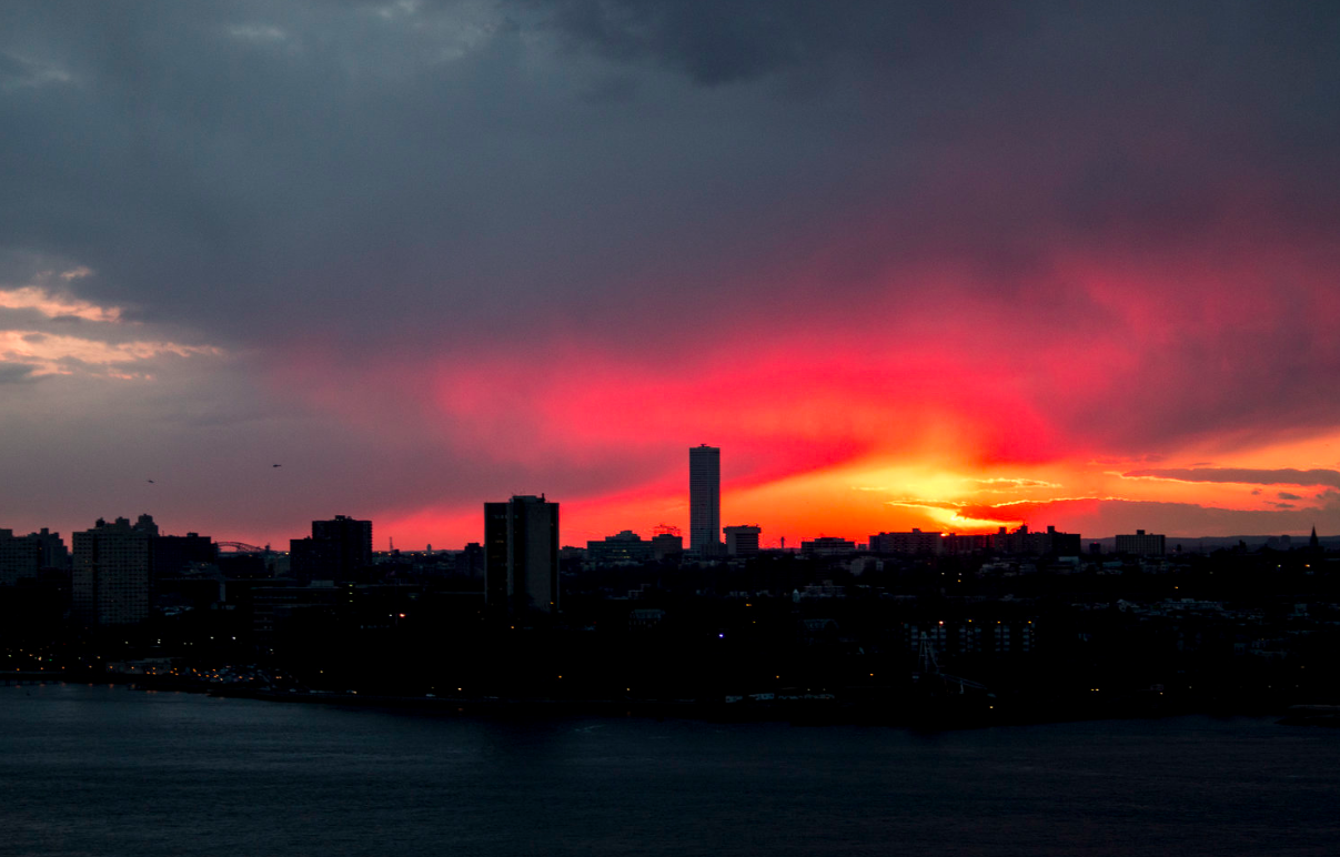 Sunset over New Jersey