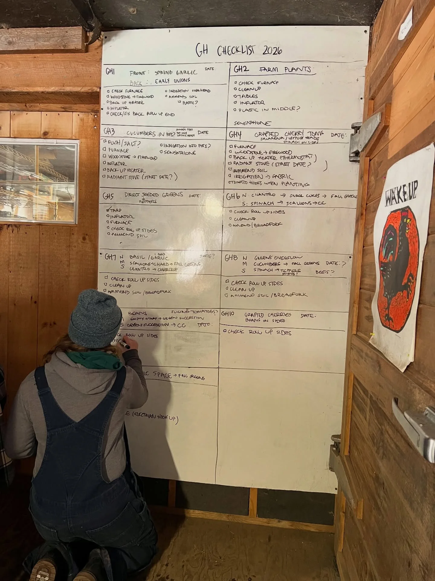 Making our list and checking it twice #todolist✔️ #greenhousegrowing #whatfarmersdoinwinter