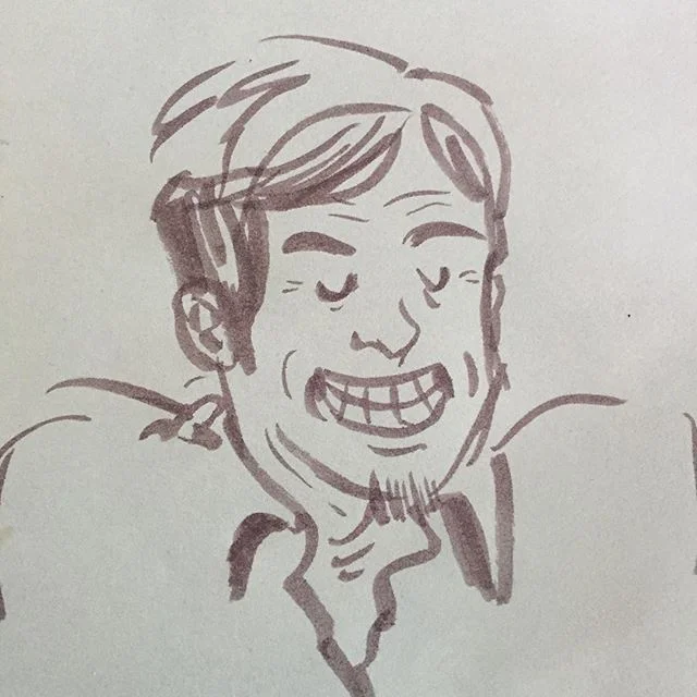 Lunch placemat sketchin'.