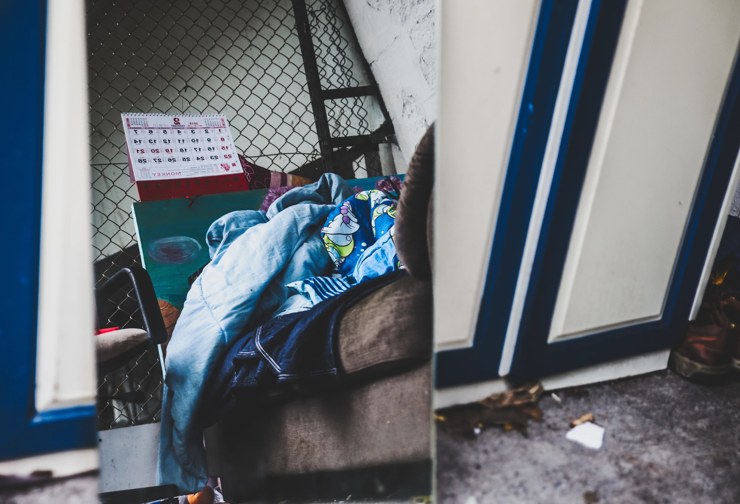 Reflection of the homeless