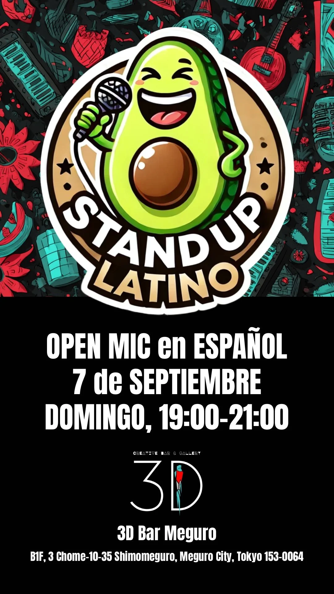Open Mic Latino: 3D Bar Meguro