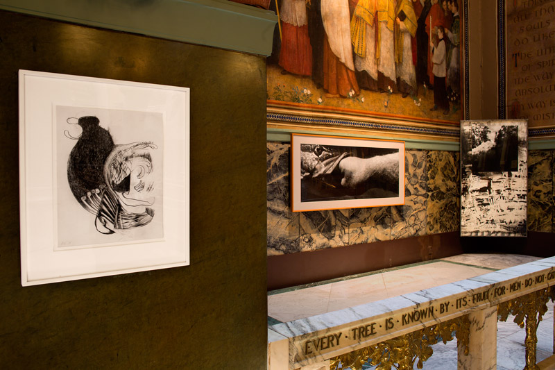 "Enceinte" installation view, Church of St Paul the Apostle, New York