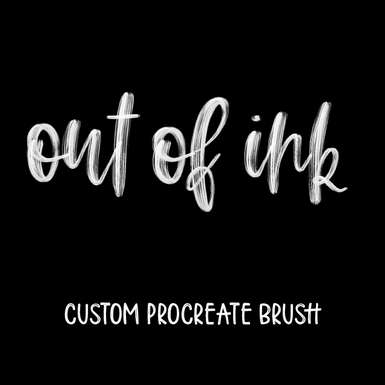 Out of Ink by ipadlettering.com