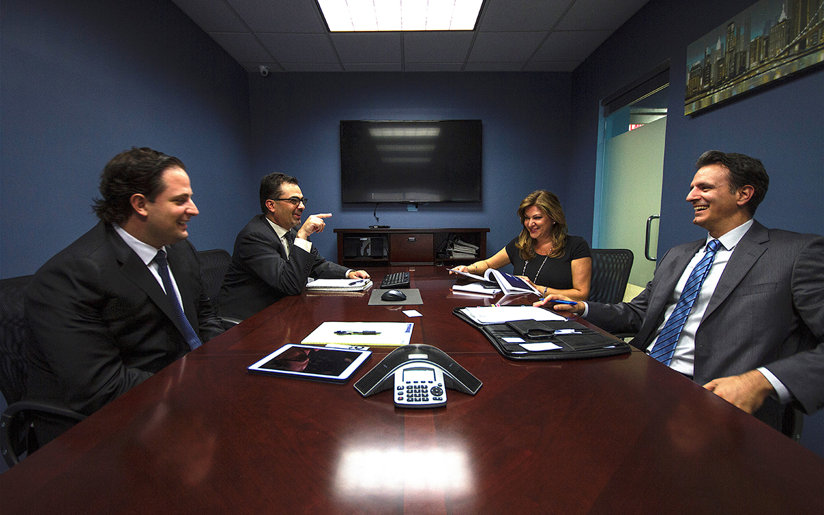 Shown (from left) are: Skyline's Partners George Menexas, Anthony Kammas, Yannis Legakis and Antonia Sellis