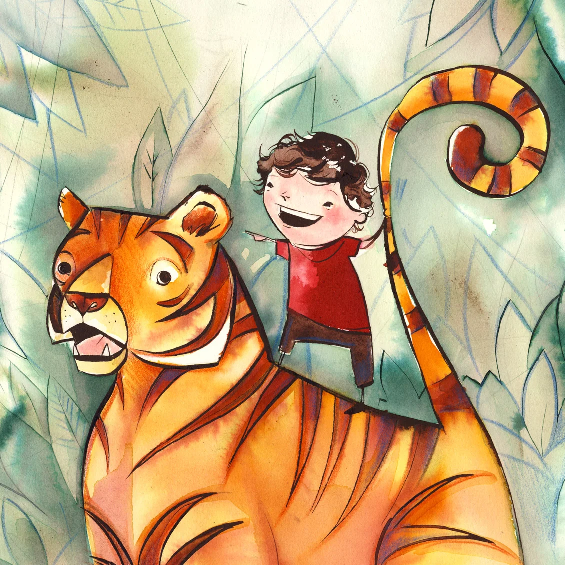 grab the tiger