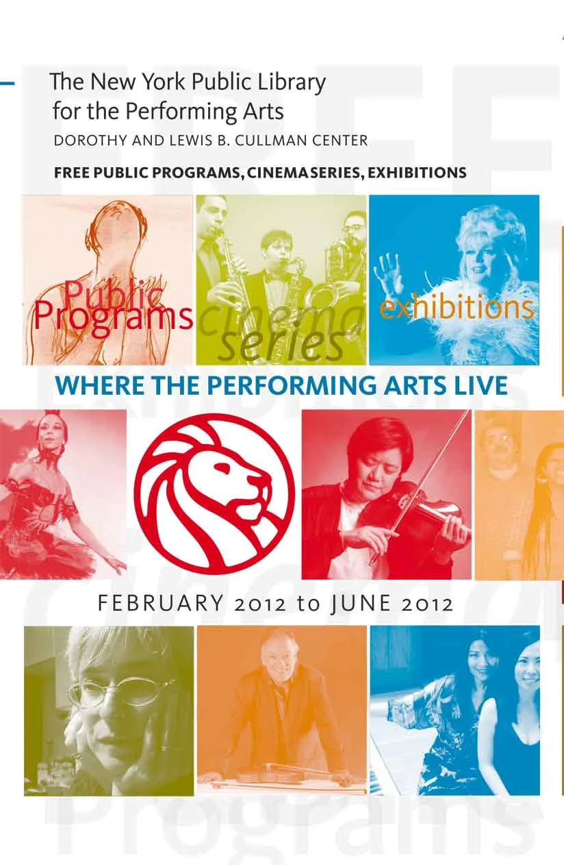 Brochure Cover, the New York Public Library for the Performing Arts