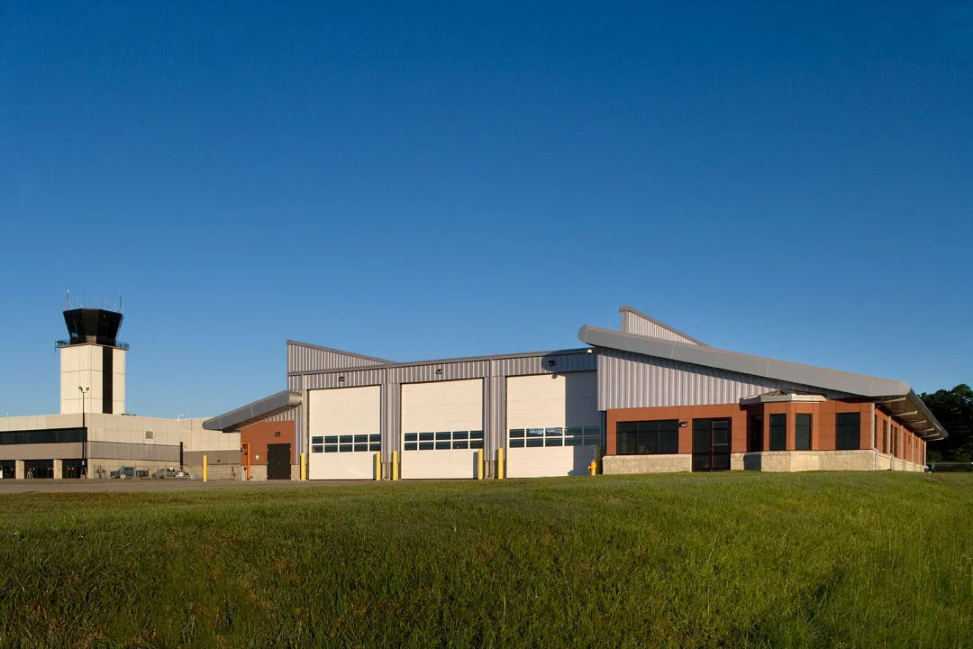 Airside Facade showing terminal beyond