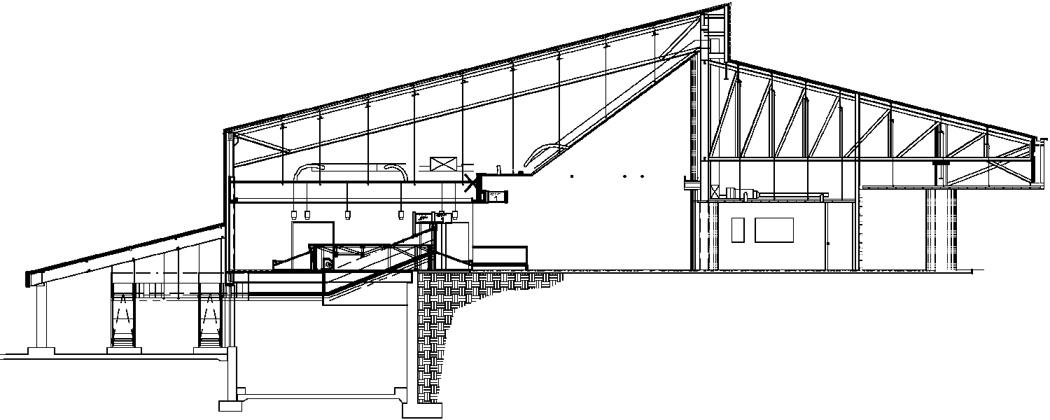 Baggage Claim Schematic Building Section