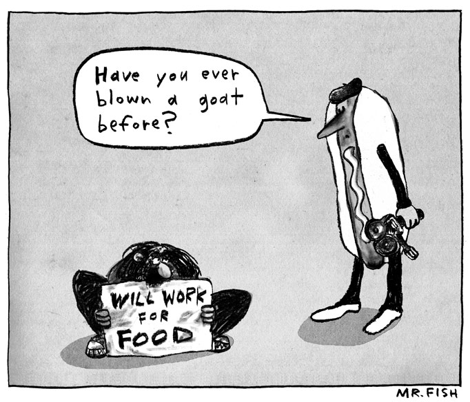 Mr Fish Cartooning From The Deep End Image 096