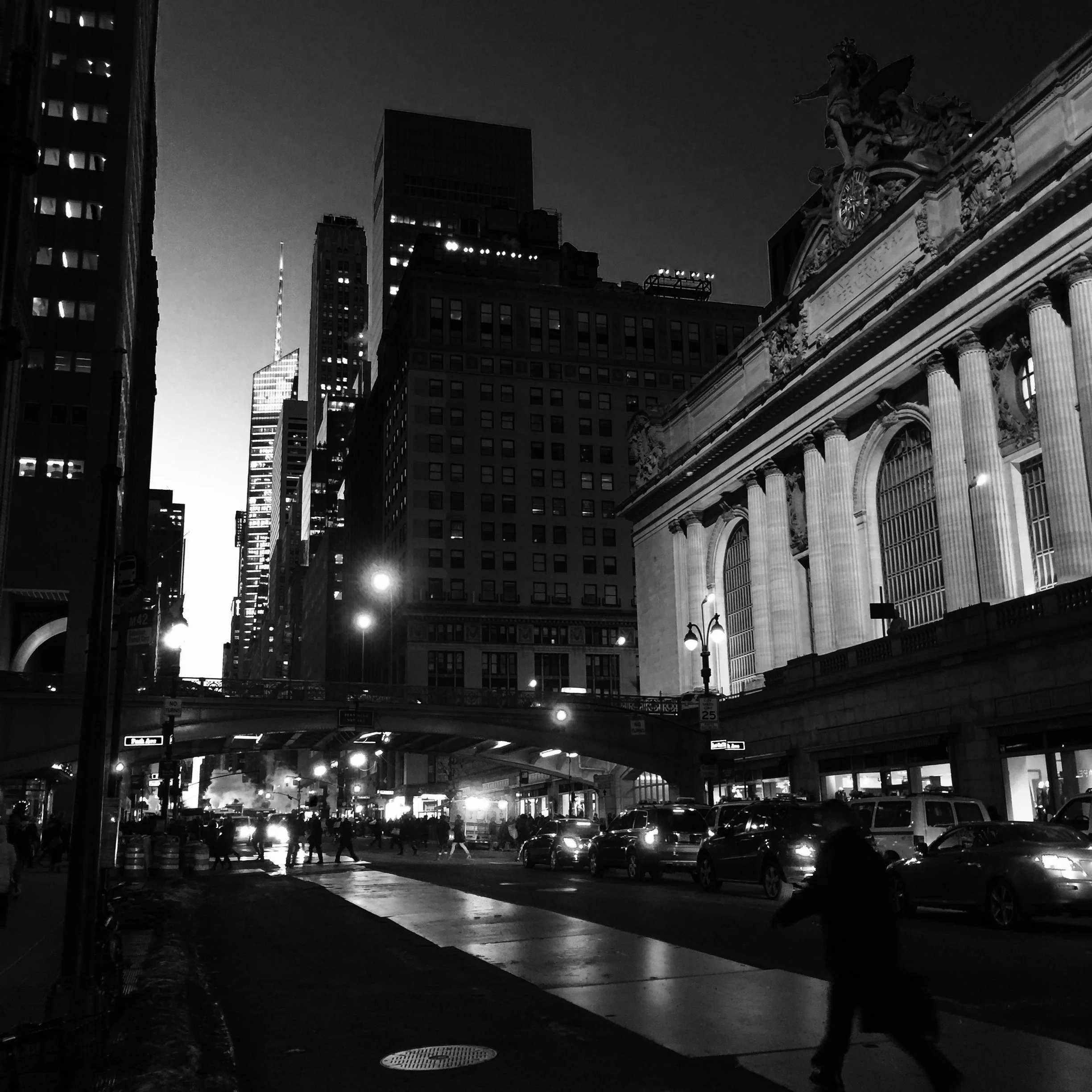 Dusk on 42nd St.