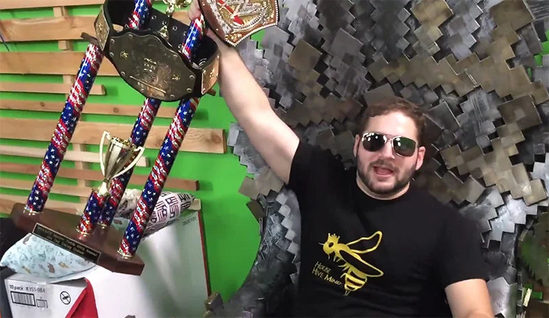 Previous shirt design being worn by Jeremy Dooley of Achievement Hunter