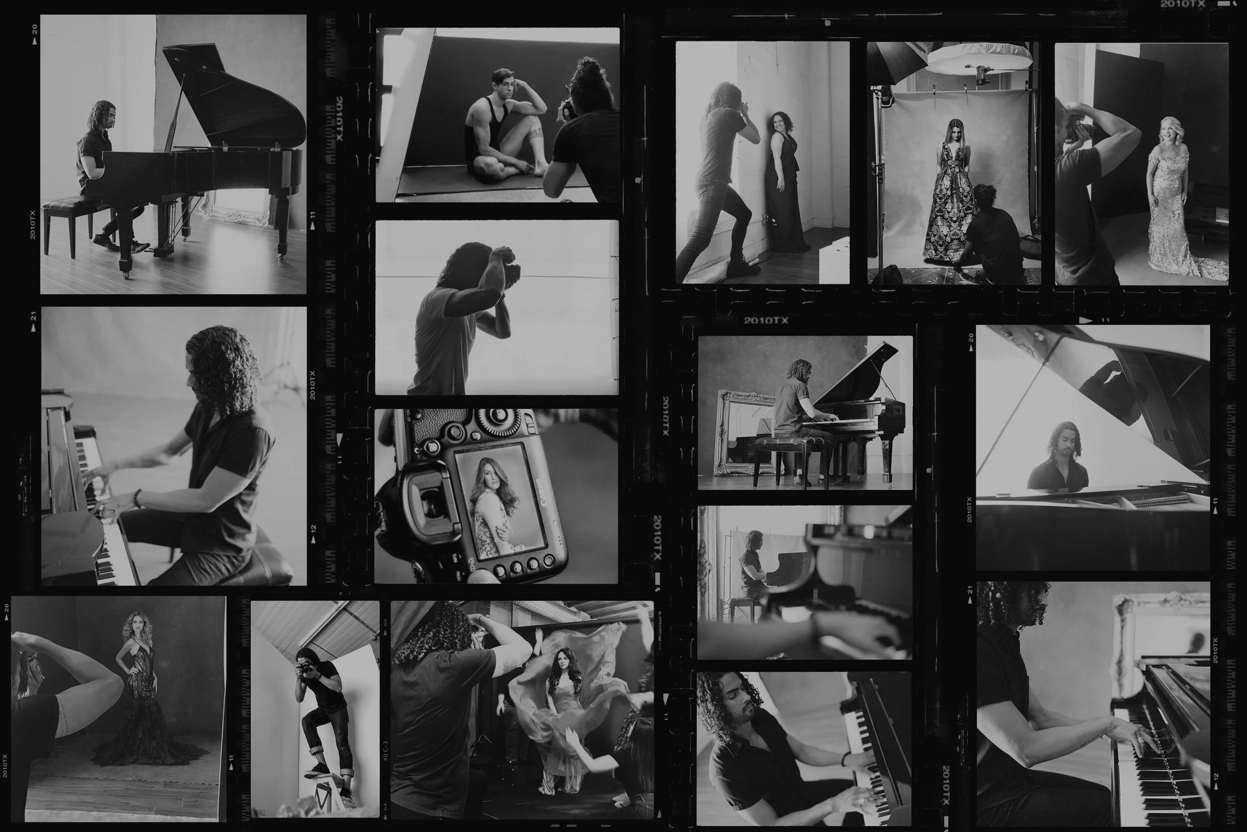 Los Angeles Photographer and Music Composer Behind the Scenes Image