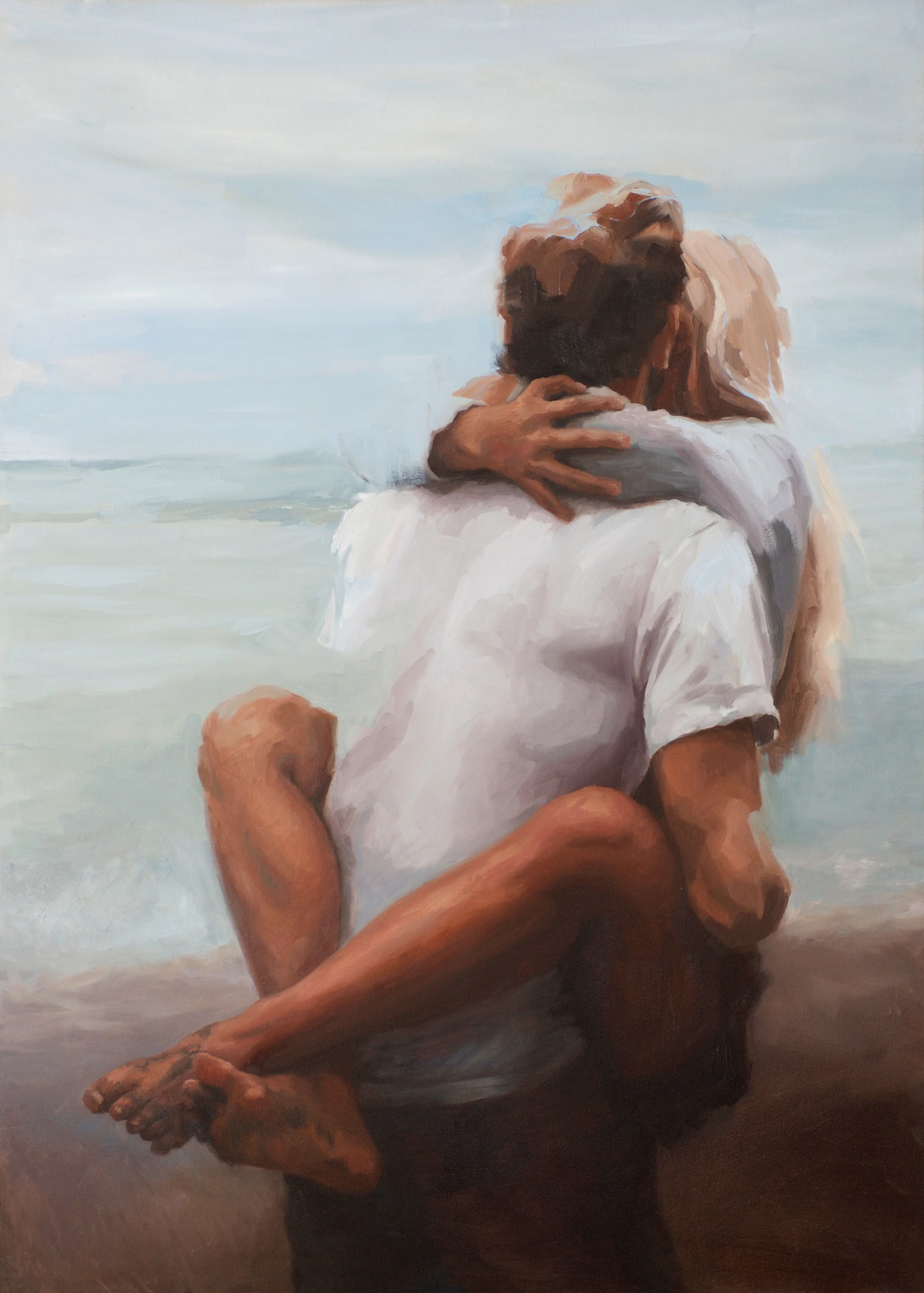 Trust, oil on canvas, 36" by 48", for sale