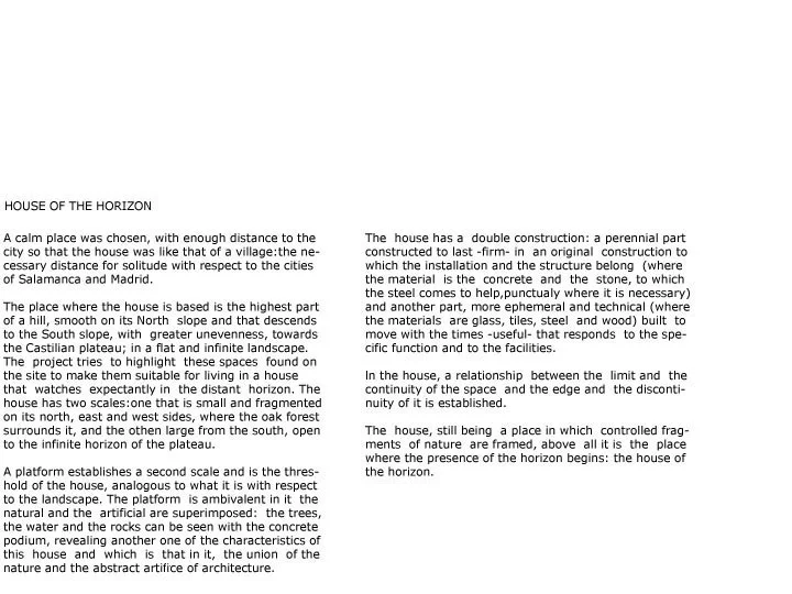 Casa del Horizonte Horizon House Jesús Aparicio