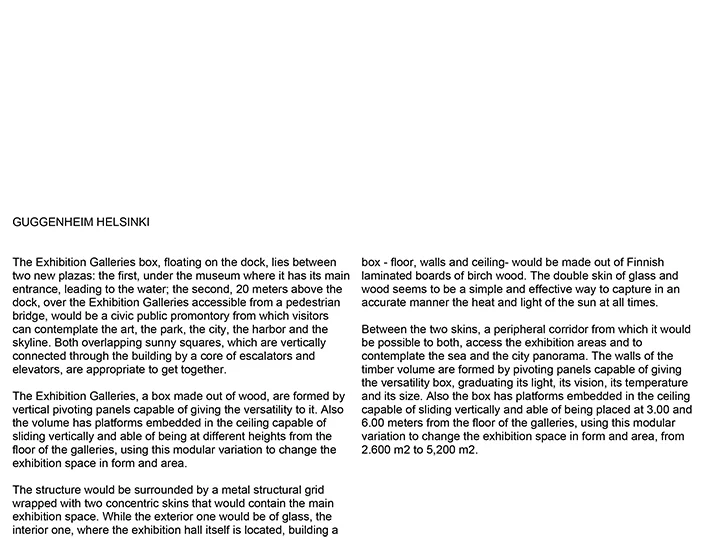 Guggenheim Helsinki Jesús Aparicio