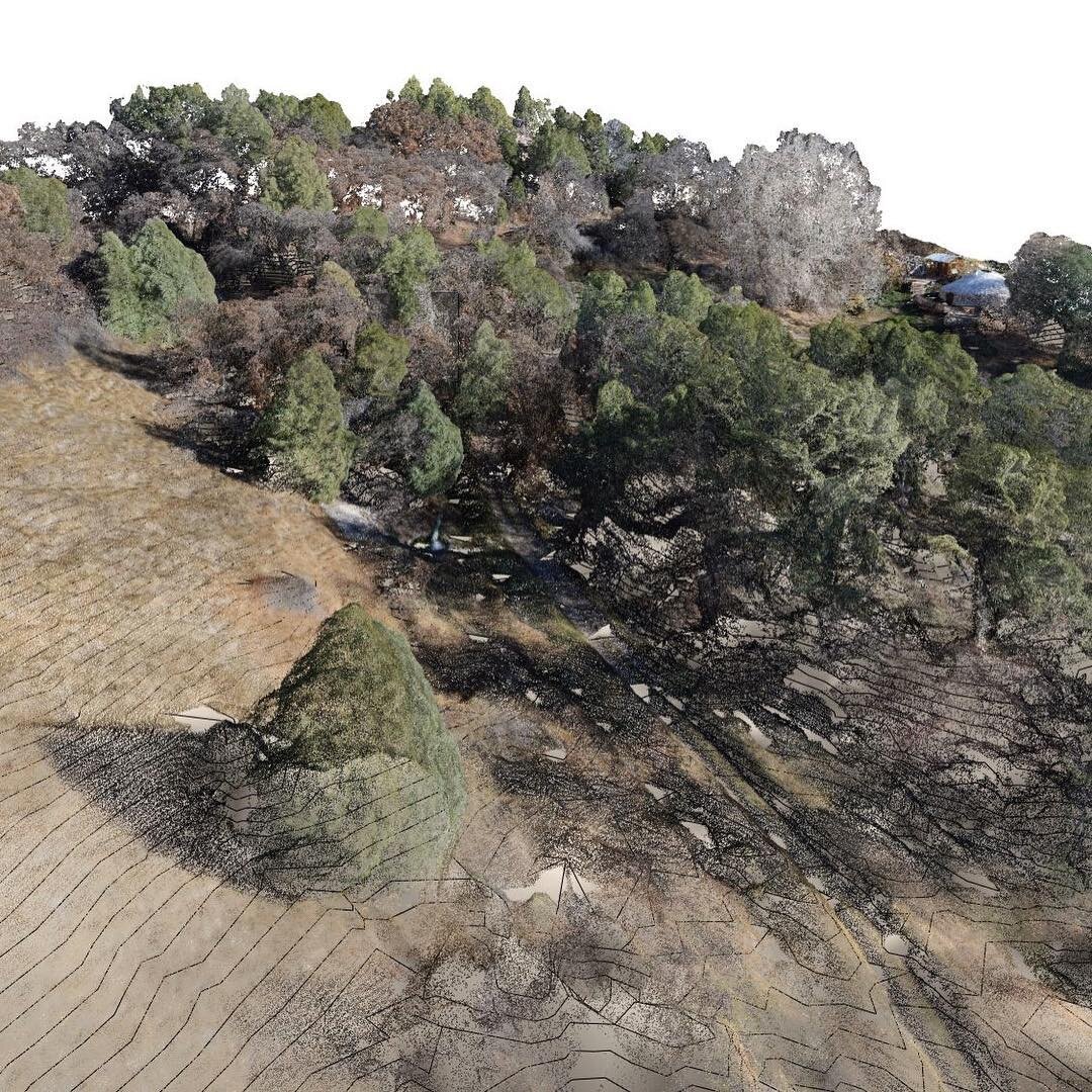 Using a ‪#pointcloud‬ site model for a new house design in ‪#durango‬. Like a trace of memories of time spent on site - http://bit.ly/2k7OdBJ
