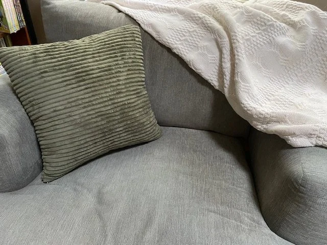 sage corduroy pillow