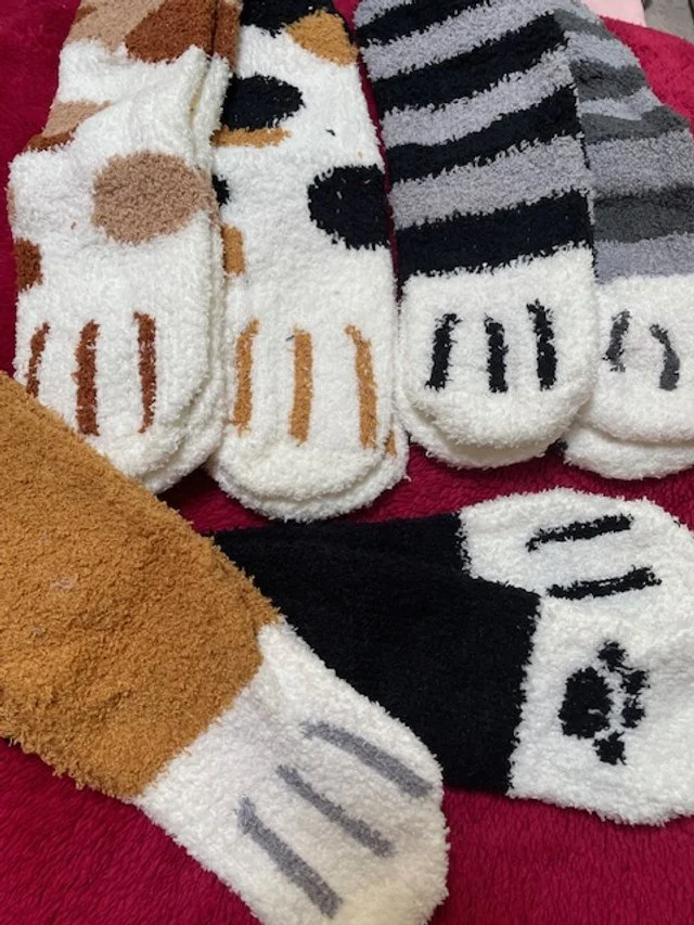 cat paw socks