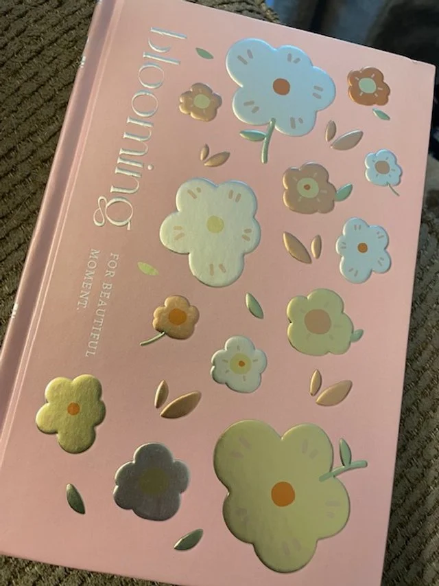 pink flower journal