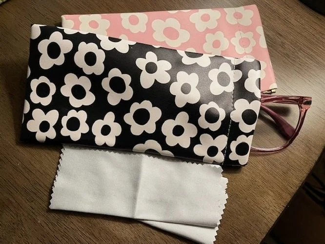 floral eyeglass cases