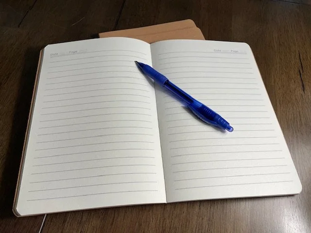 set of 5 brown notebooks