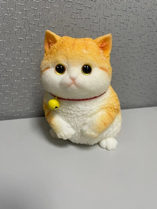 squishy orange cat stress toy