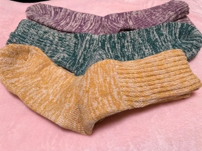 set of 3 wool socks