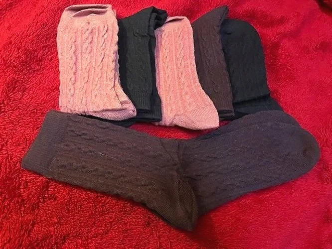 wool socks for hiking, 6 pack