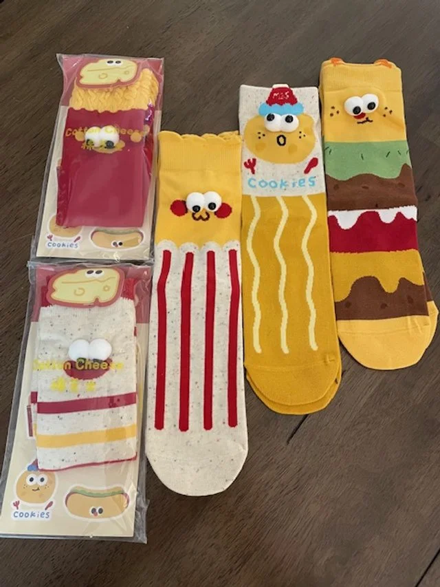 fast food socks, 5 pack