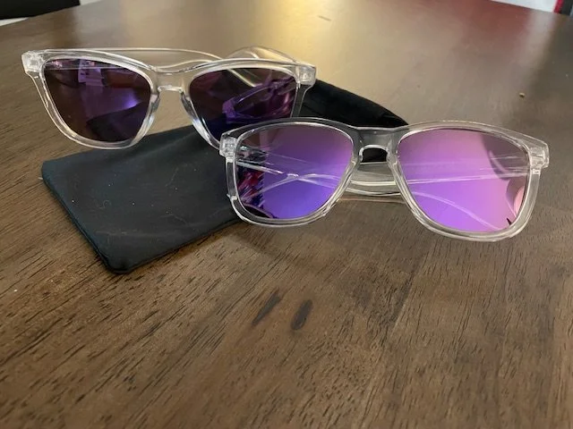 purple sunglasses