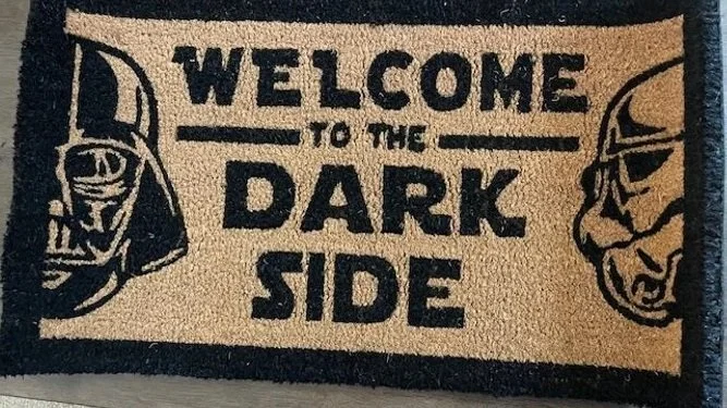 star wars dark side doormat