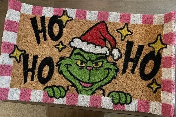 grinch doormat