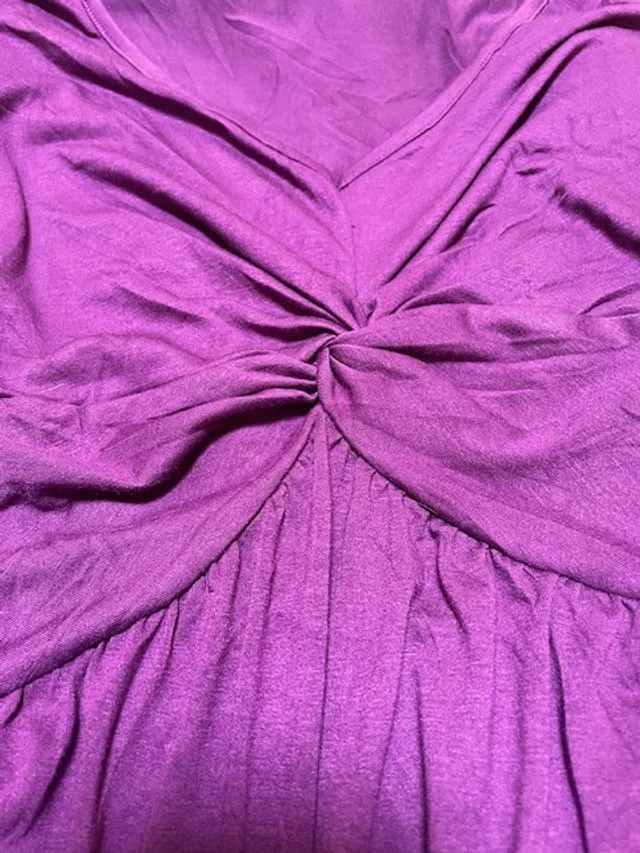 purple dress