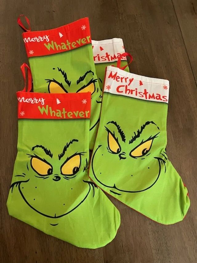 grinch stockings, 4 pack