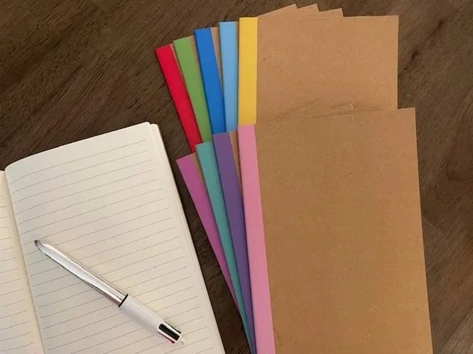 10-pack composition notebooks, brown