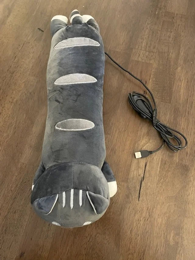 cat-shaped heating pad