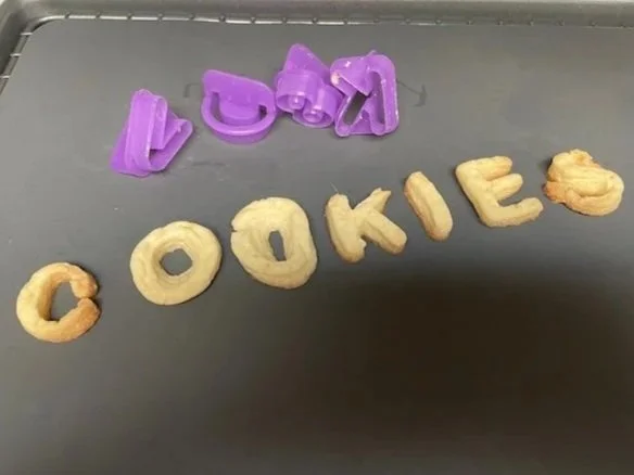 cookie cutters, alphabet and numbers