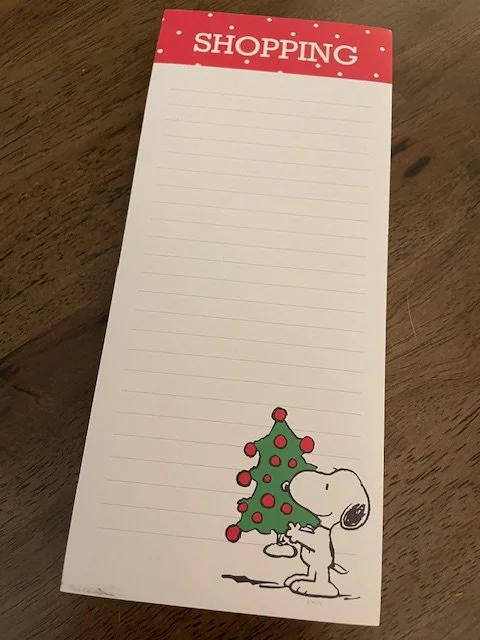 snoopy holiday magnetic list