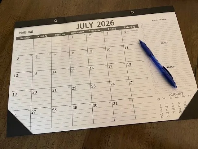 desk calendar