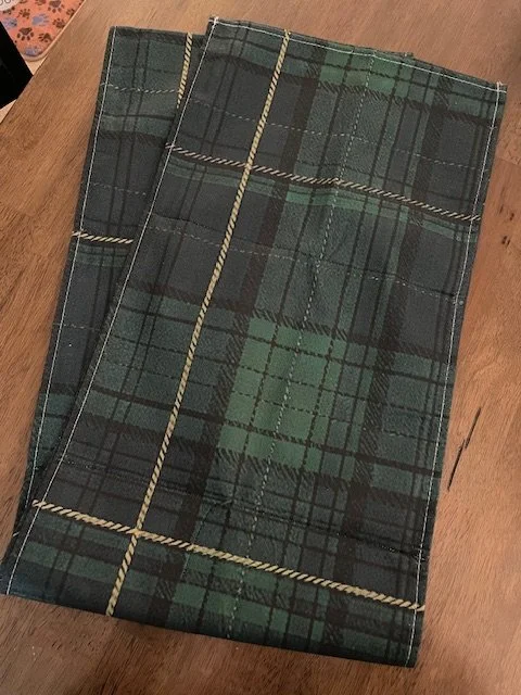 tartan table runner