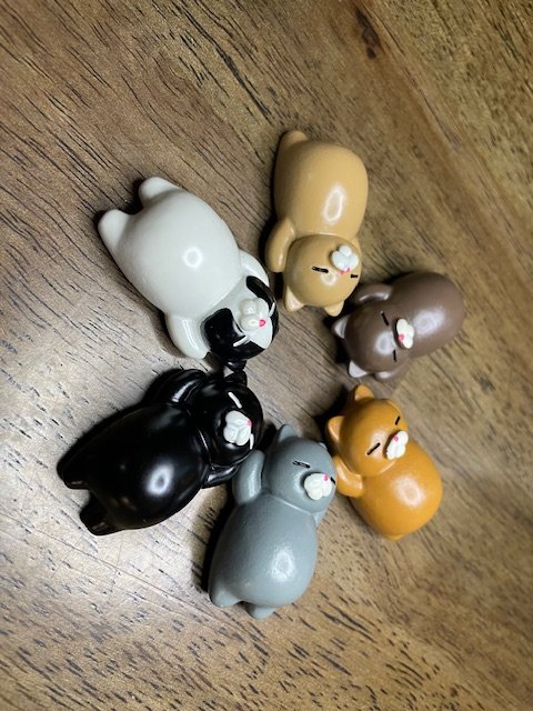 cute 3D cat refrigerator magnets