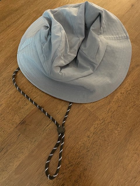 blue summer bucket hat