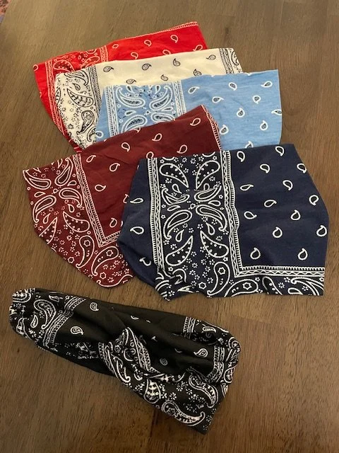 bandana headbands, 6 pack