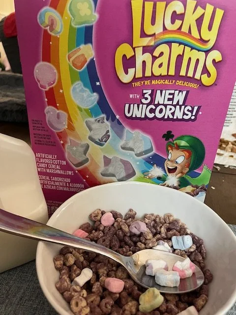 lucky charms with unicorns